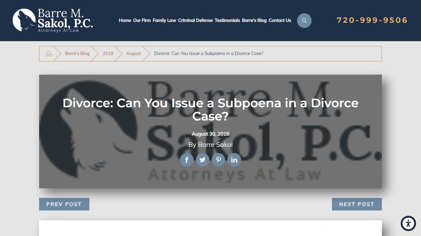 Divorce: Can You Issue a Subpoena in a Divorce Case? - Barre M. Sakol, P.C.